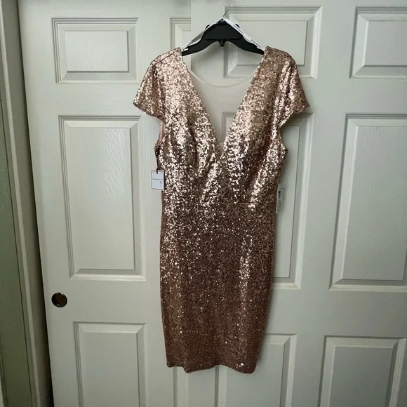 bisou bisou long dress Bisou Bisou Michele Long Dress Pink/Brown 40 Inch Women Sz 14 Like New